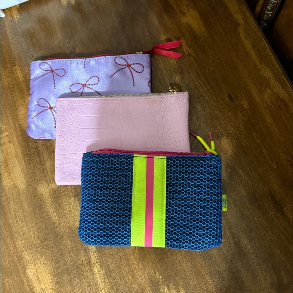 Set Of 3 Ipsy Makeup Cosmetic Bags